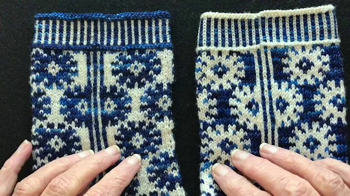 Catching Floats One Yarn in Each Hand / Stranded K...