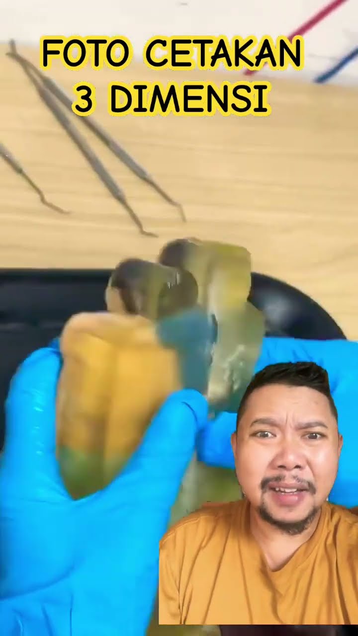 FOTO CETAKAN 3DIMENSI MIRIP ASLINYA!!!!? #funny #family #diy #3d #douyin #shortsfeed