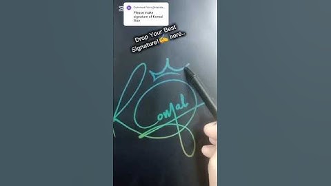 Komal Name Signature ✍️# simple and beautiful 💕# shorts # shortvideo