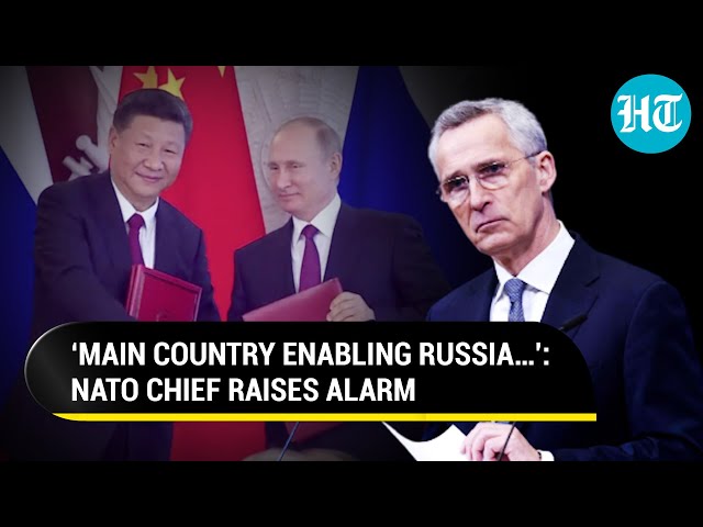 NATO Chief Attacks China Ahead Of Putin-Xi Meeting; ‘Key Supplier Of Missiles, Drones…’ | Watch class=