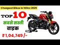 Top 10 Cheapest Bikes in 160cc India 2025 | सबसे सस्ती बाइक|18% GST New Price|cheapest bike in india