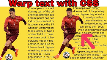 Text overflow in CSS Bangla tutorial | Warp Text | Shape-outside.