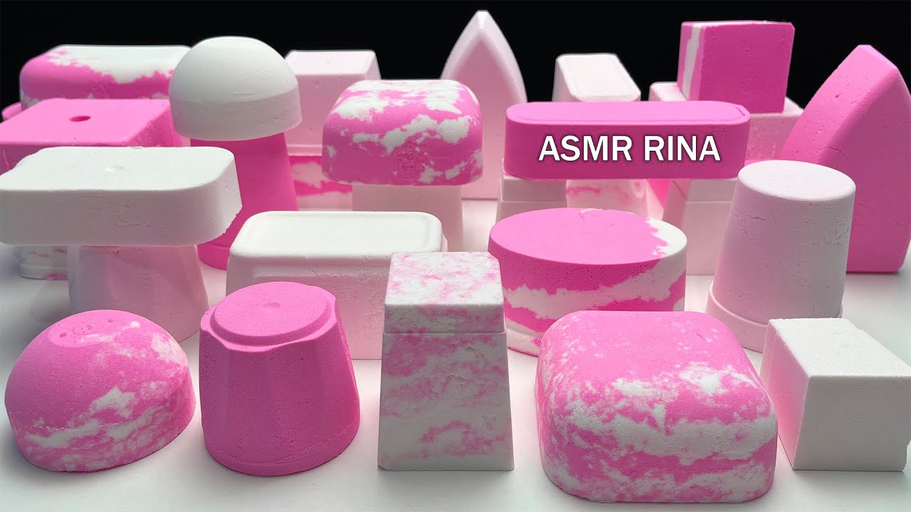 ASMR crunchy pink baking soda