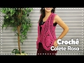 COLETE ROSA EM CROCHÊ - DIY - Suzete Lemos | Fazendo Arte