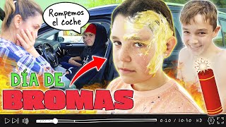 ¡BROMAS SANTOS INOCENTES! 😂  ¡Rompemos EL COCHE! 💥 24 HORAS de BROMAS en la CASA de THE CRAZY HAACKS