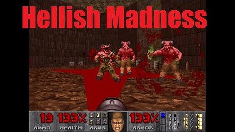 Doom 2: Pandemonium Speedmapping - Clippy plays Hellish Madness - a map by Roebloz - UV & Commentary