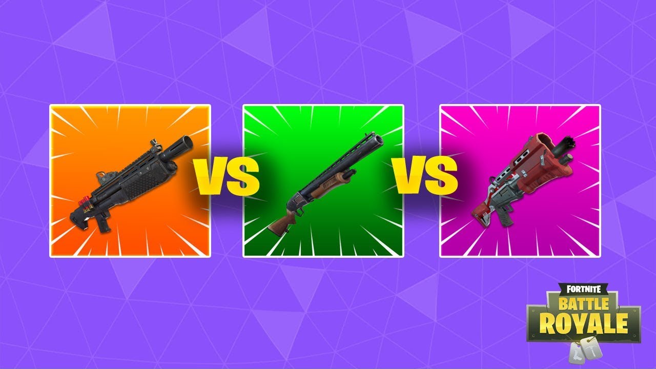 escopeta pesada vs corredera vs tactica cual es mejor fortnite - fortnite escopeta tactica morada