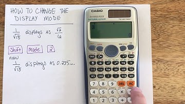Casio fx115ES Plus - Changing the display to decimals