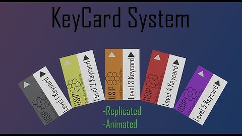 Keycard System Replicated - Unreal Engine Marketplace