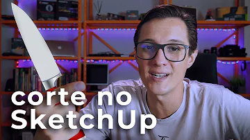 Como fazer o recorte da pia no SketchUp?