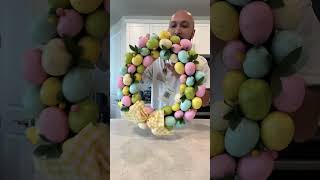 This will make your door special for Easter #eastereggwreath #easteregg #easter #doorwreath