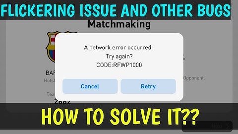 How to solve network error in PES 2019 Mobile