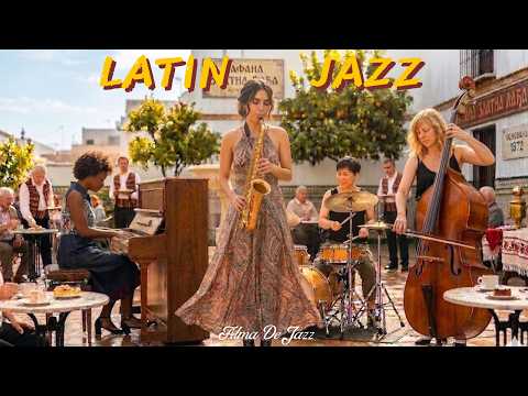 After the Rain Seville Latin Jazz | Andalusian Patio Cafe Saxophone & Piano | 2 Hours | Alma de Jazz