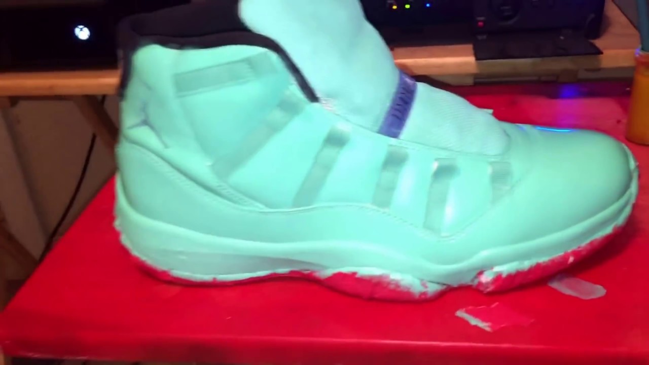 Custom jordan 11 Columbias angelus paint YouTube