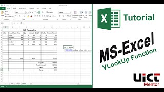 Vlookup Tutorial for 2020 | Bill Generator using vlookup function | MS- Excel Vlookup