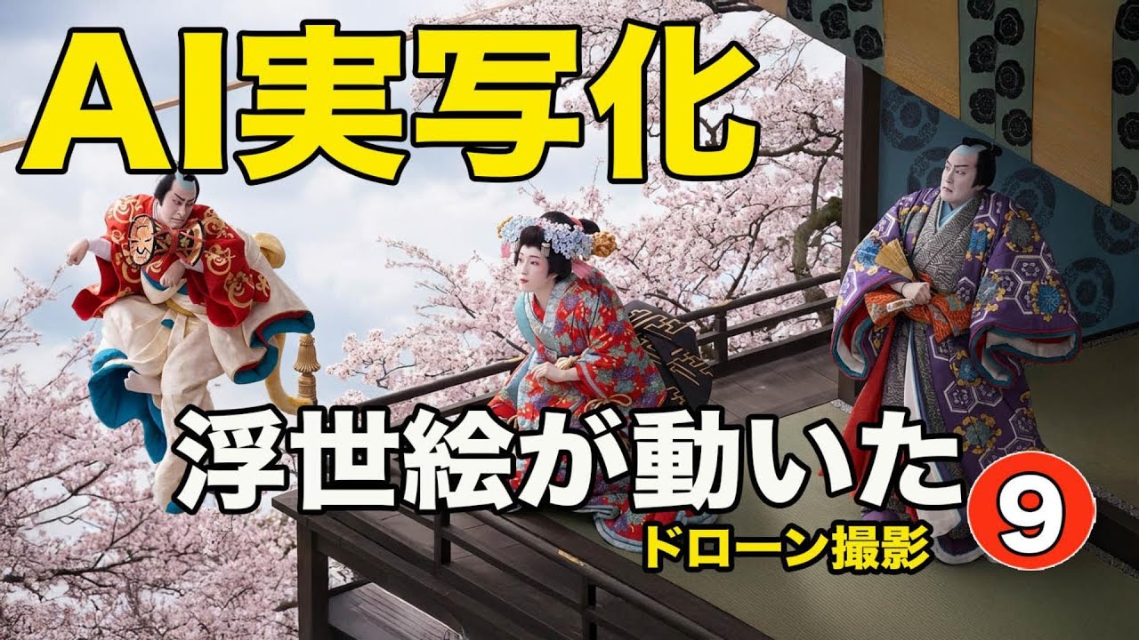 AI実写化｜浮世絵が動いた江戸の生活とは【第9弾】