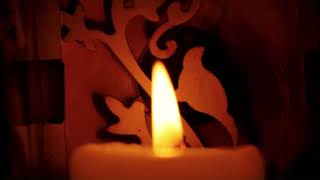 Ambient Music with Flickering Flame Candle Light Sleep like a Feather