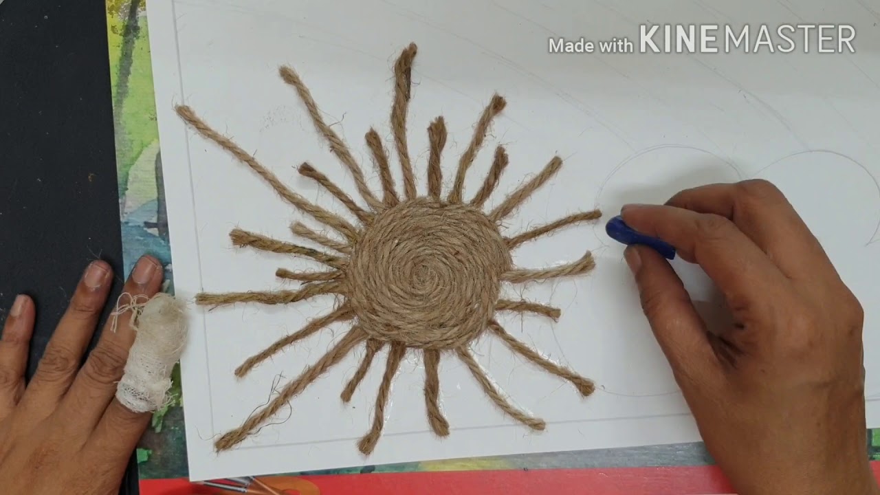 Jute Rope Art Sun YouTube