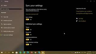 IMPROVING WINDOWS 10 Sync settings need to be improved