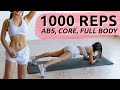 1,000 Reps to burn fat &amp; get ABS | Try this challenge everyday