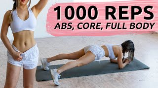 1000 Reps To Burn Fat Get Abs Try This Challenge Everyday