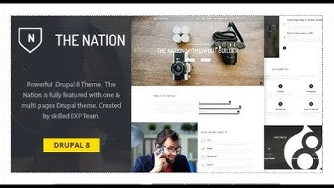 Nation - One & multi pages Drupal 8 theme | Themeforest Templates