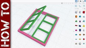 How to make 3D printed scale model windows with Tinkercad