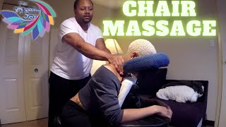 "Chair Massage Routine for Relaxation and Stress Reduction ASMR"  by the Wellness Training Academy. screenshot 2