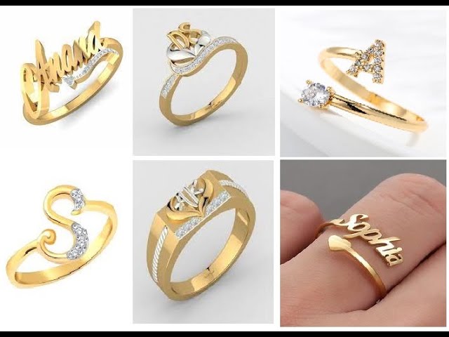Buy 14k Solid Gold Name Ring With Natural Diamond, Personalized Name  Jewelry Gifts for Mom Daughter Grandmother, Holiday Stocking Stuffers  Online in India - Etsy