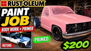 I’m Painting My $500 OBS Truck for Just $200 with Rustoleum... Will It Actually Look Good