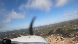 Timelapse arrival into Real County airport (cockpit view)