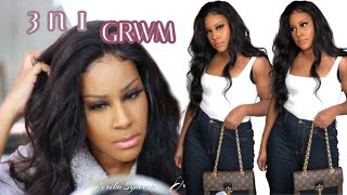 CHIT CHAT GRWM 3 N 1 (HAIR, MAKEUP, OUTFIT) | BROWN SMOKEY EYE GLAM | UNICE HAIR | JERIKASYNCERE