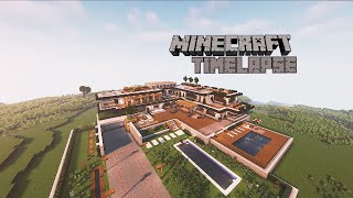 Mega Modern Mansion: Minecraft Timelapse