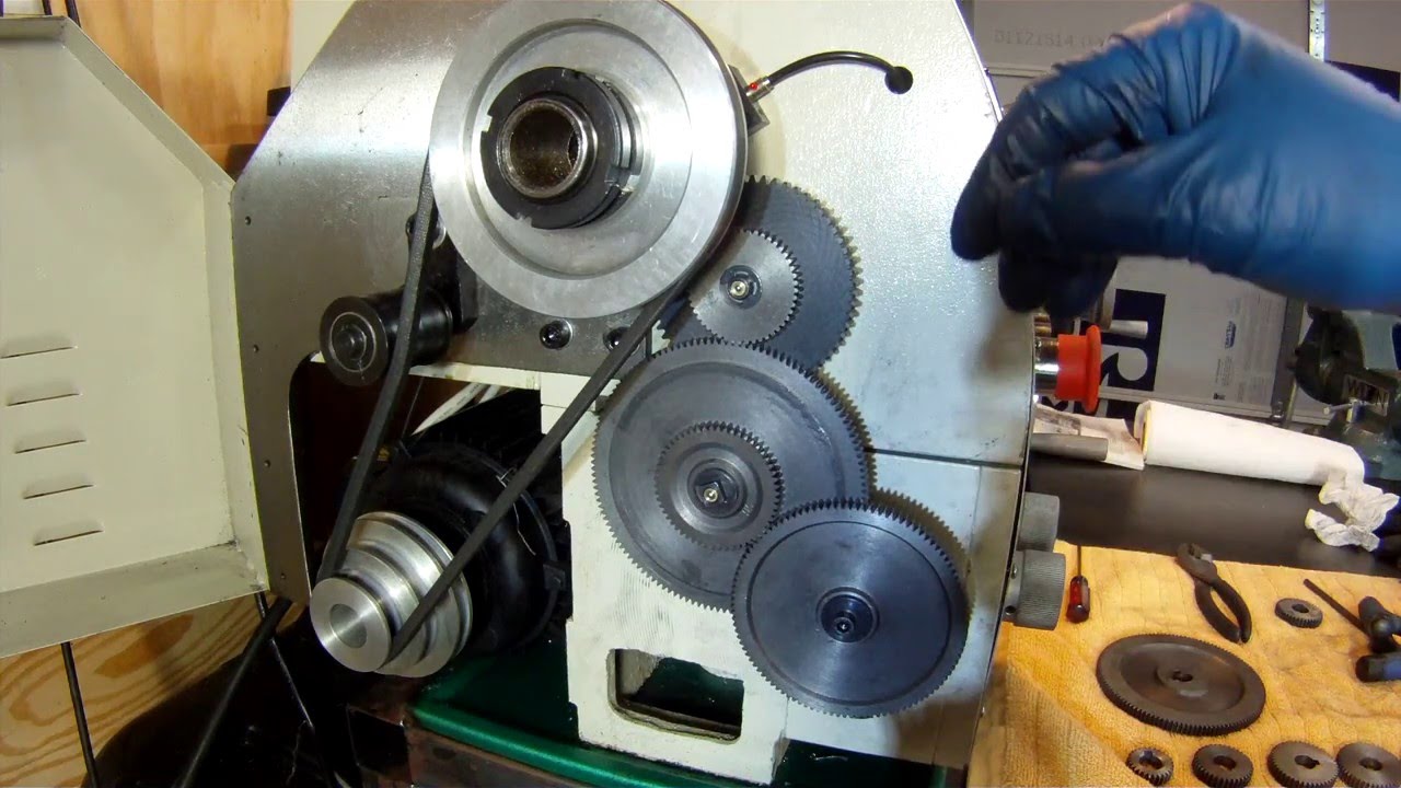 Grizzly G0752 and G0602 Lathe Gear Change YouTube