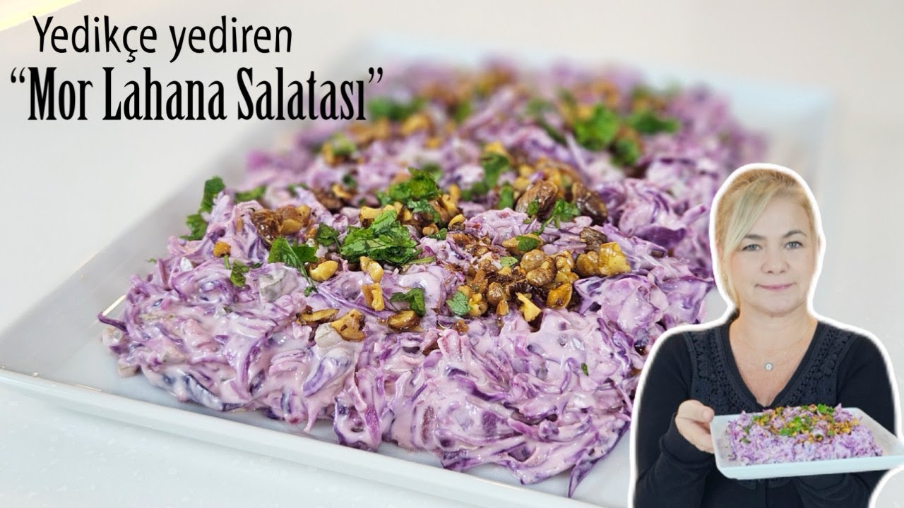 Sofraya geldiği gibi bitti! Yedikçe yediren “Mor lahana salatası “ Sofraya geldiği gibi bitti! Yedikçe yediren “Mor lahana salatası “
