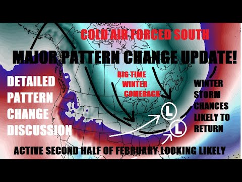 Major pattern change for February coming.. Winter storm risk likely to ...