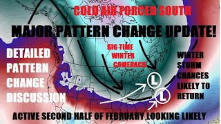 Major pattern change for February coming.. Winter storm risk likely to increase. Latest discussion!