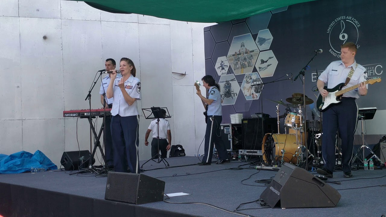US Air Force Band of the Pacific performing knocked out of heaven cover