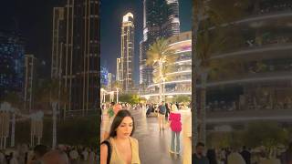 Dubai Mall Night Walk | Burj Khalifa Reflections in 4K 🌆✨ #4k #viral #travel #dubai #shorts #uae