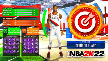 BEST POINT GUARD BUILD in NBA 2K22 CURRENT GEN - UNSTOPPABLE DEMI-GOD BUILD