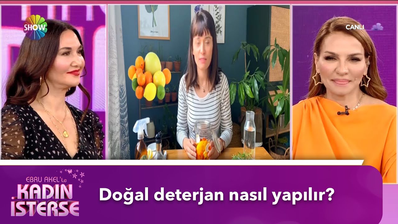 Evde doğal temizlik ürünü yapımı | Ebru Akel'le Kadın İsterse - YouTube