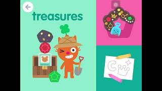 Sago mini school  Treasures  shapes, numbers, videos and more.