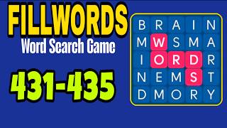 FILLWORDS Word Search Games level 431 432 433 434 435
