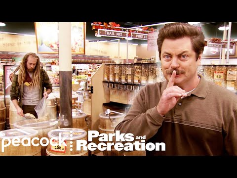 Ron Samples Vegan Bacon | Parks and Recreation