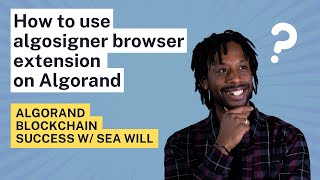 Celebrity Algosigner Extension Wallet | How to set up a digital wallet w/ Sea Will Profile
