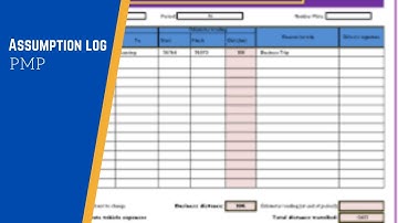 Assumption Log