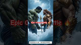 Hulk vs Ocean King 🌊💥 Epic Battle Begins! | AI Superhero Fight#viral #shorts