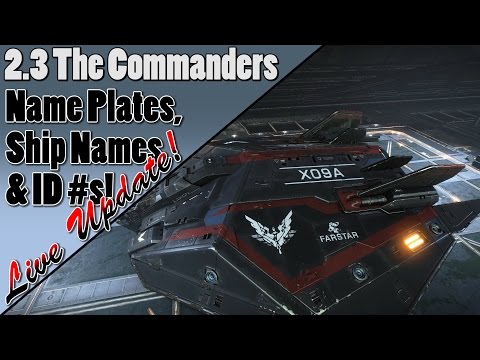 Elite Dangerous - 2.3 The Commanders Update - Ship Naming, Name Plates, and Ship ID Numbers!