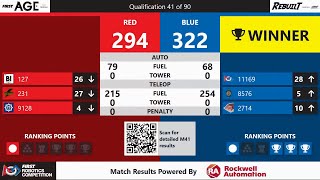 Qualification 41 - FIRST In Texas District Championship - Apollo Division - qm41