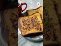 Egg toast with coffee #breakfast  #Dessertdaily#shorts